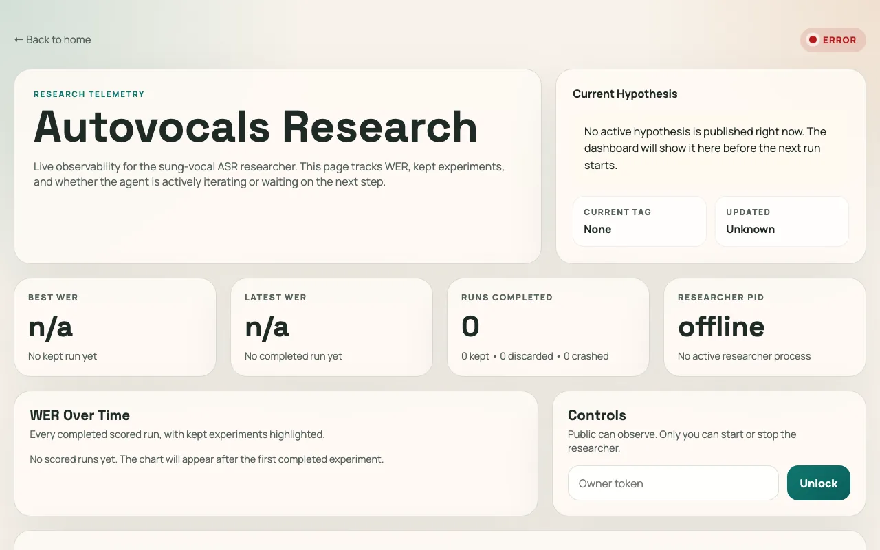 AutoVocals Research