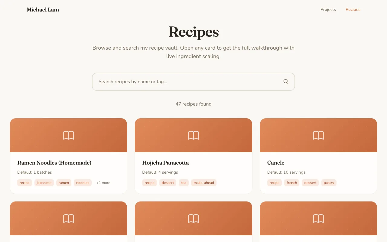 Recipe Vault