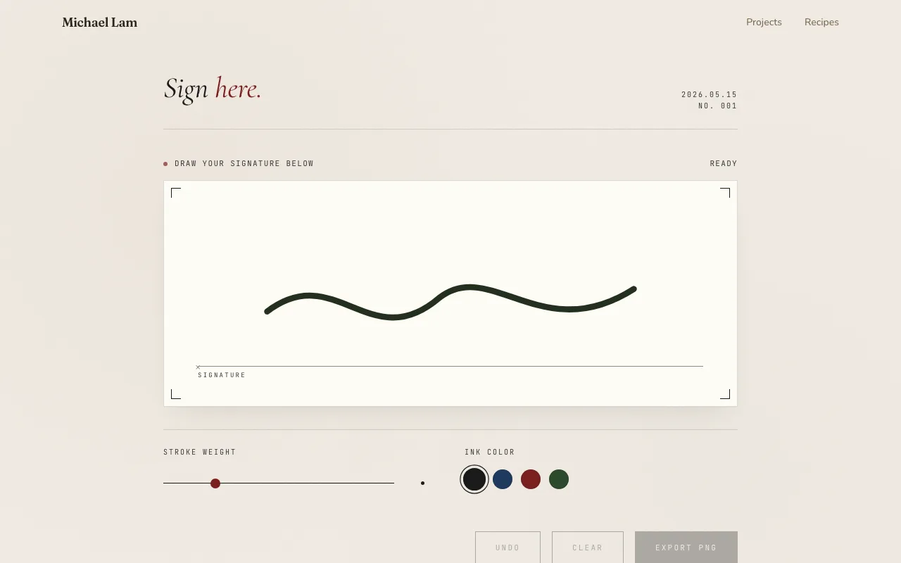 Signature Pad