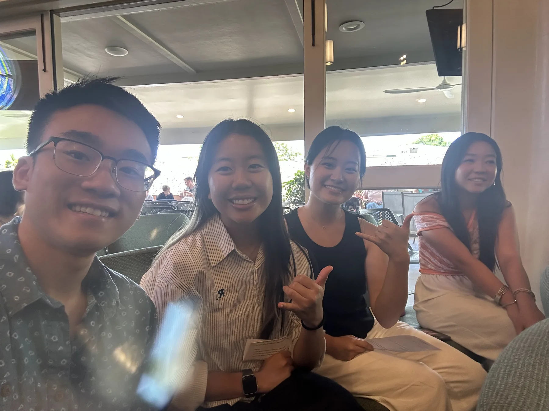 Small group selfie after visiting Pastor Pete’s church.